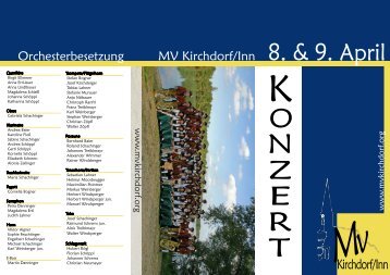 O Z E R T - Musikverein Kirchdorf/Inn