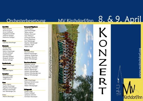 O Z E R T - Musikverein Kirchdorf/Inn