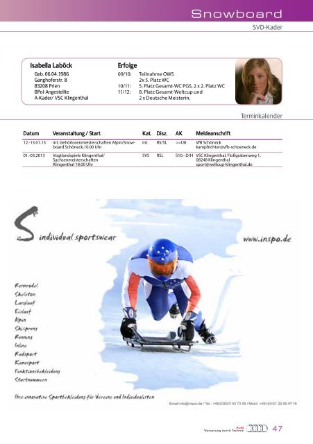 Jahrbuch 2012/2013 - Skiverband Sachsen eV