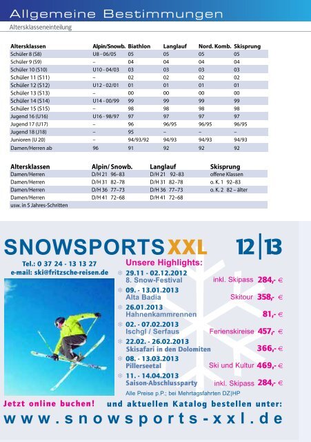 Jahrbuch 2012/2013 - Skiverband Sachsen eV