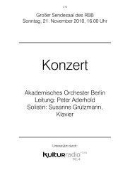 Grützmann, Susanne - Akademisches Orchester Berlin