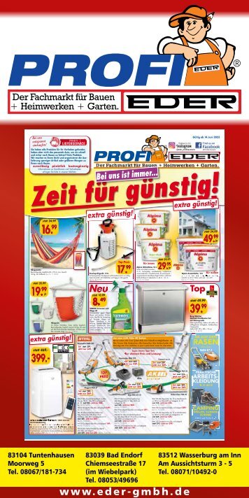 Bei uns Zeit für günstig_Profimarkt Eder 