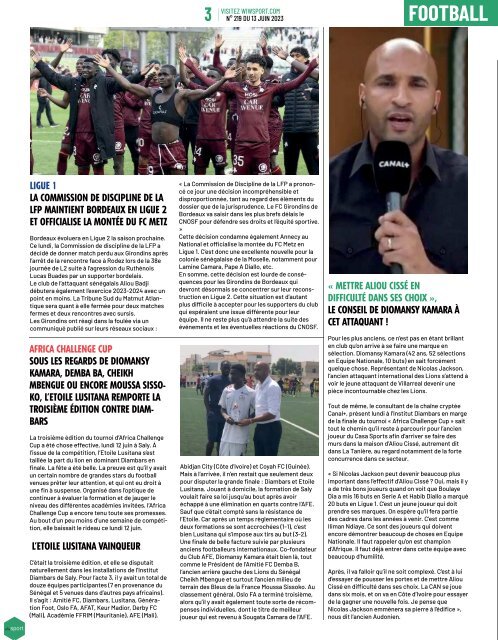 Journal wiwsport n219 - 13 juin 2023