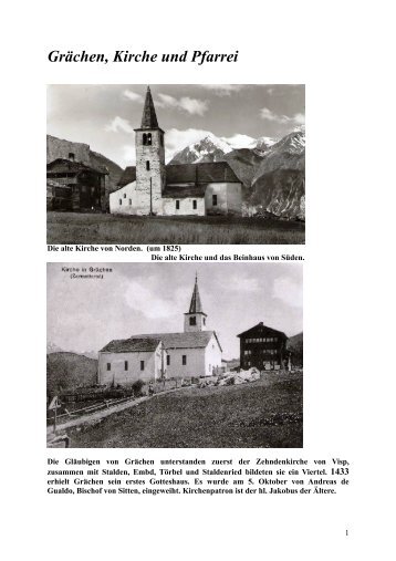 Grächen, Kirche und Pfarrei (PDF-Datei 3.2 MB