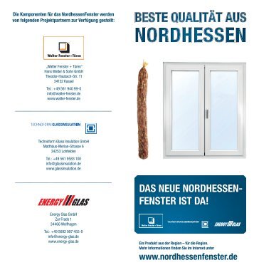 das neue nordhessen- fenster ist da! - Walter Fenster + Türen