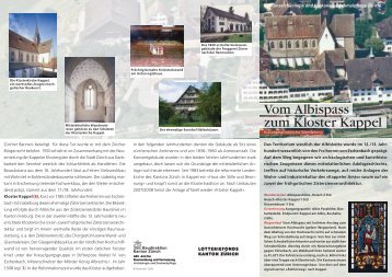 Vom Albispass zum Kloster Kappel (PDF, 2 MB
