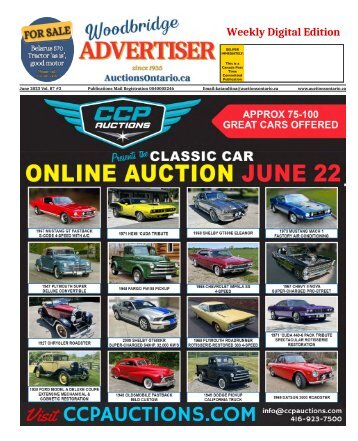 Woodbridge Advertiser/Auctions Ontario.ca - 2023-06-13