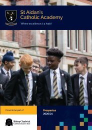 St. Aidan's Catholic Academy Prospectus