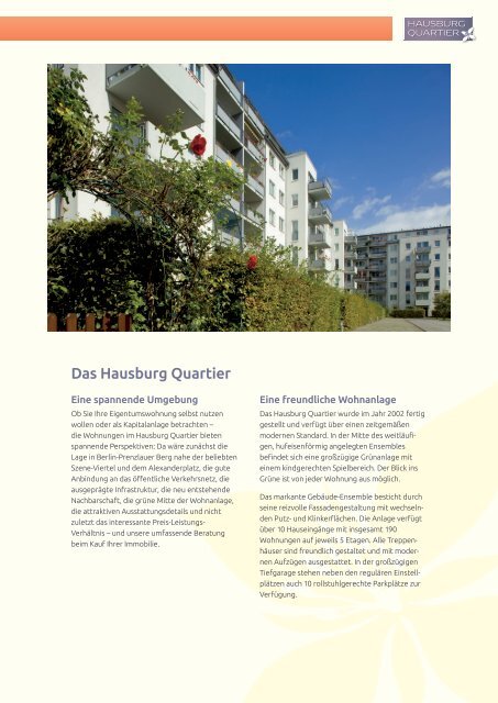 Hausburg Quartier: Broschüre mit Informationen (PDF, 3,3