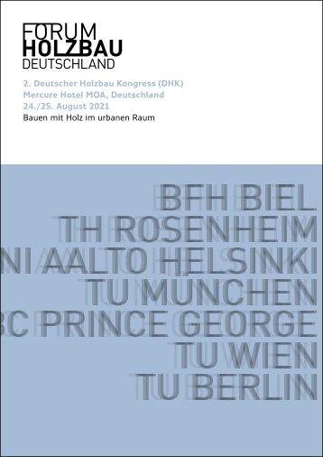 2. Deutscher Holzbau Kongress (DHK 2021)