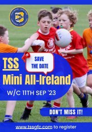 Mini All-Ireland Save the date