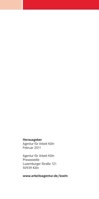 Flyer flexibel DIN lang 6 Seiten - Kölner Markttage Zeitarbeit