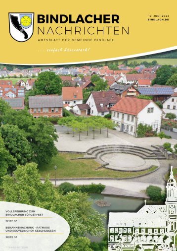 Bindlacher Nachrichten - Ausgabe 17.06.2023