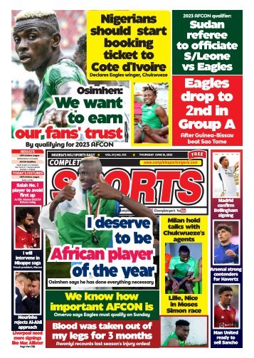 COMPLETE SPORTS - THURSDAY, JUNE 15, 2023