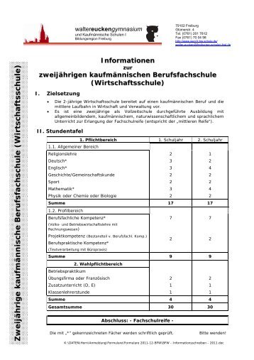 Wirtschaftsschule - Walter-Eucken-Gymnasium