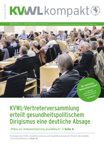KVWL kompakt + praxis intern Juni 2023