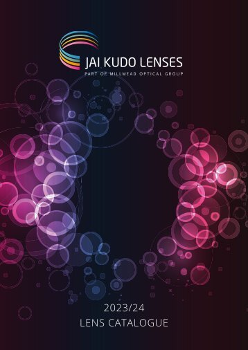 Jai Kudo Lenses 2023/24 Lens Catalogue