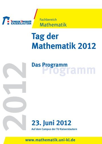2012 Tag Ma 2 - Fachbereich Mathematik