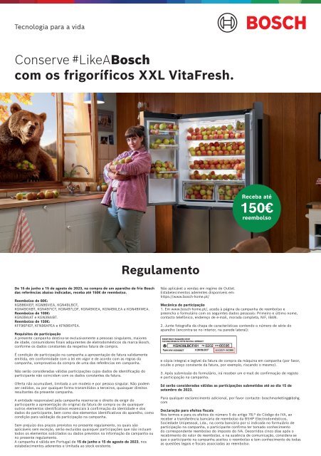 Cashback Frio Bosch Regulamento