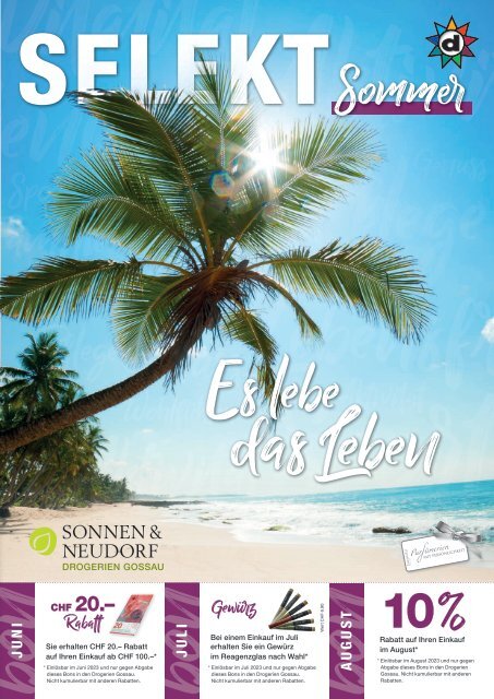 2023 Sommerprospekt Drogerie Gossau