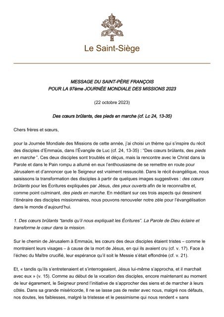 DMU_Message du Pape  2023