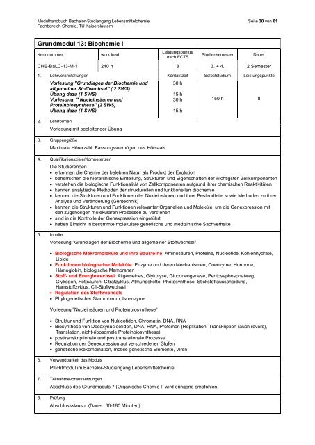 Technische Universität Kaiserslautern - Fachbereich Chemie ...