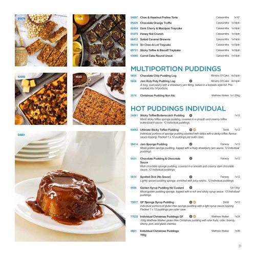 Charles Saunders Desserts Brochure 2023