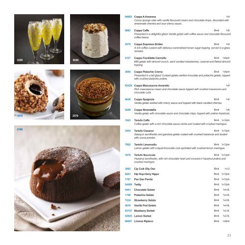 Charles Saunders Desserts Brochure 2023