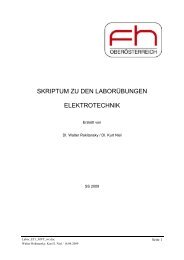 SKRIPTUM ZU DEN LABORÜBUNGEN ELEKTROTECHNIK