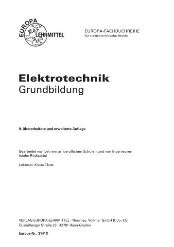 Elektrotechnik grundbildung - Europa-Lehrmittel
