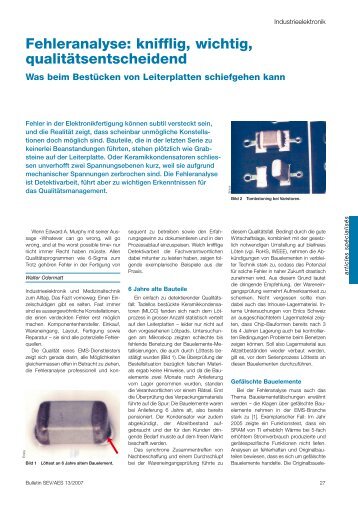 Fehleranalyse: knifflig, wichtig, qualitätsentscheidend - ENICS