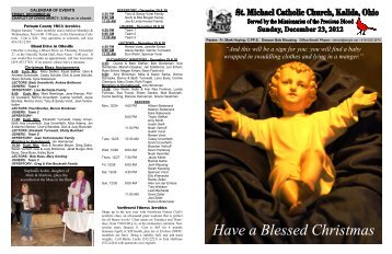 December 23, 2012 - St. Michael, Kalida
