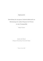 Diplomarbeit Entwicklung der kryogenen Nachweis-Elektronik zur ...