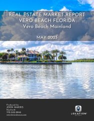 Vero Beach Mainland Real Estate Market Report May 2023