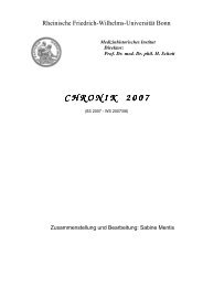 chronik 2 chronik 2 0 0 7 - Medizinhistorisches Institut der Universität ...