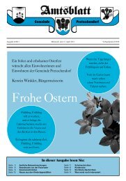 In dieser Ausgabe lesen Sie - Pretzschendorf