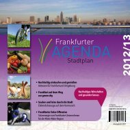 Frankfurter Agenda Stadtplan 2012/2013 - Frankfurt am Main