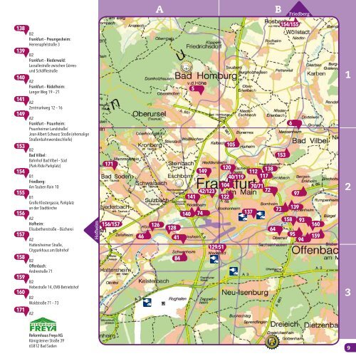 Frankfurter Agenda Stadtplan 2012/2013 - Frankfurt am Main