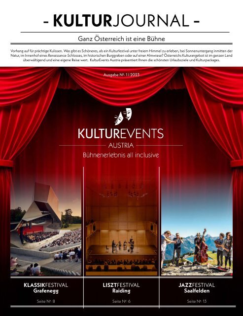 KulturEvents Austria - Kulturreise - Journal