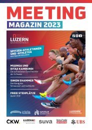 Spitzen Leichtathletik Luzern Programmheft 2023