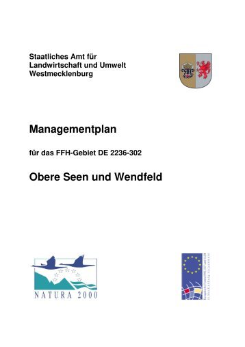 Managementplan Obere Seen und Wendfeld - StÄLU