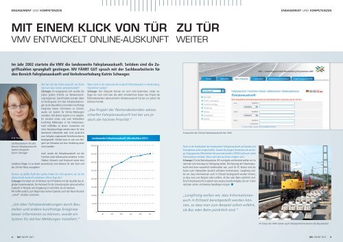 Ausgabe August (pdf) - VMV – Verkehrsgesellschaft Mecklenburg ...