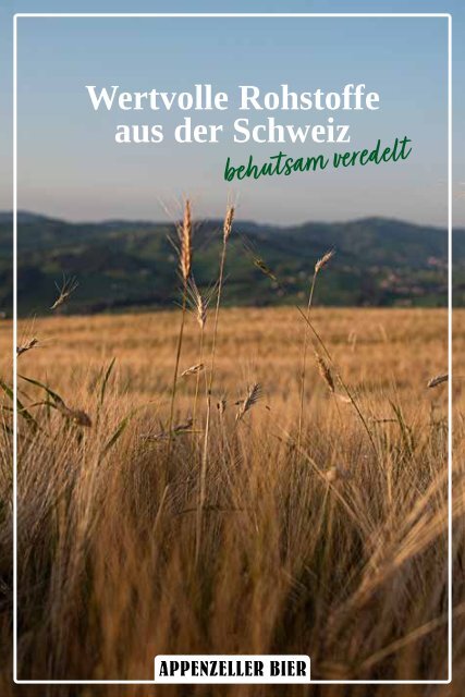 Wertvolle Rohstoffe aus der Schweiz 