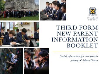 Third Form New Parent Information Booklet June 2023