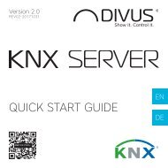 QuickStartGuide DIVUS KNXSERVER 2023