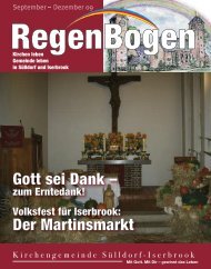 Gott sei Dank - in der Kirchengemeinde Sülldorf-Iserbrook