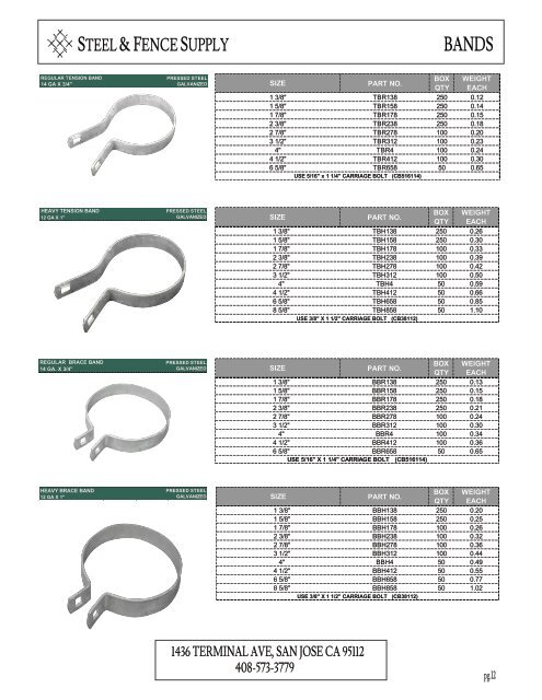 Product Catalog 2023 - Steel & Fence Supply