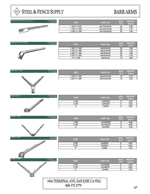 Product Catalog 2023 - Steel & Fence Supply