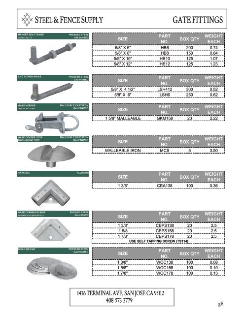 Product Catalog 2023 - Steel & Fence Supply