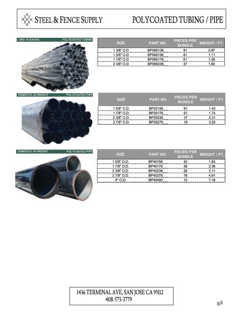 Product Catalog 2023 - Steel & Fence Supply